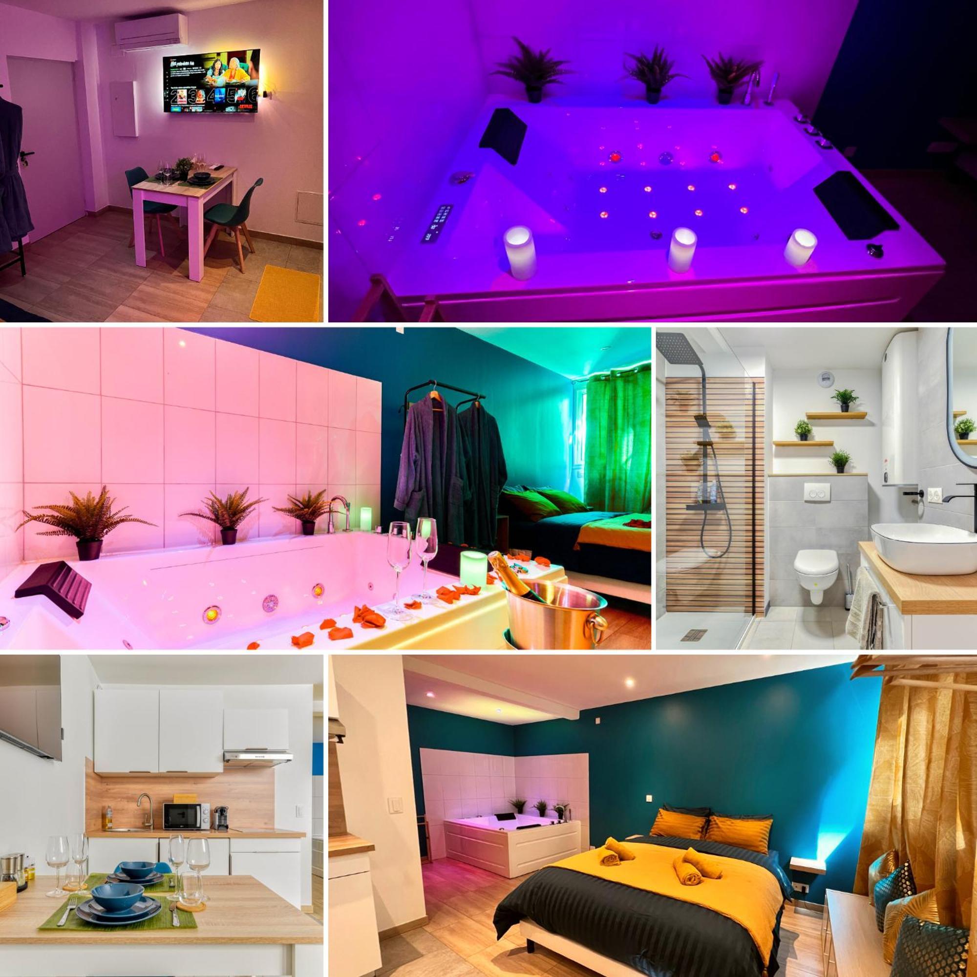 Narbnb - Eden Suite - Jacuzzi - Parking - Clim นาร์บอนน์ ภายนอก รูปภาพ